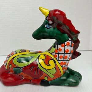 Source Unknown Colorful Ceramic Unicorn